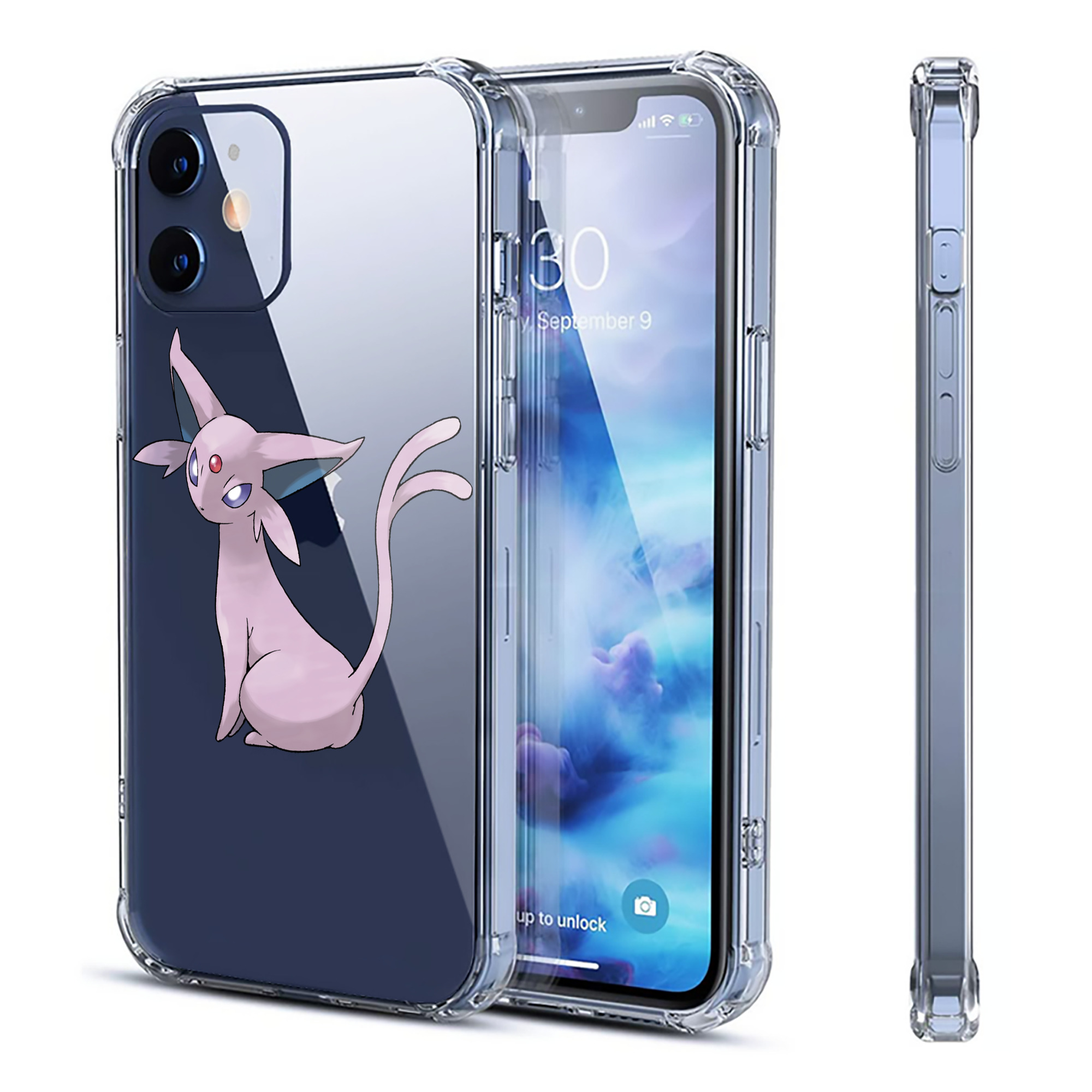 （画像用） ポケットモンスター Pokémon 【iPhone 12シリーズ対応】透明スマホケース（クリアソフトケース）